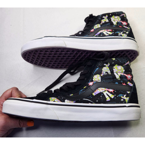 Vans Unisex Toy Story Sk8 Hi Buzz Lightyear Lace Up Sneakers Shoes Size M5.5 W7 - Picture 6 of 12